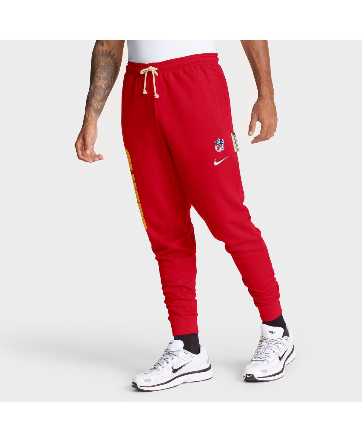 Nike Red Kansas City Chiefs Sideline Standard Issue Ground Game Dri-fit Taper Pants In Red