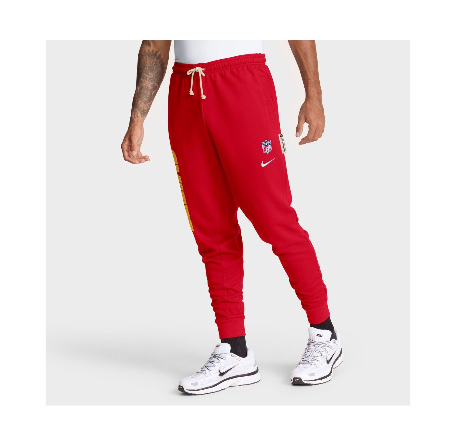 Men's Red Kansas City Chiefs Sideline Ground Game Performance Taper Pants