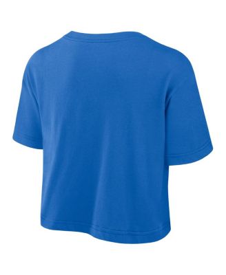 Women's Blue UCLA Bruins Athletic Prep Arch Cropped Performance T-Shirt