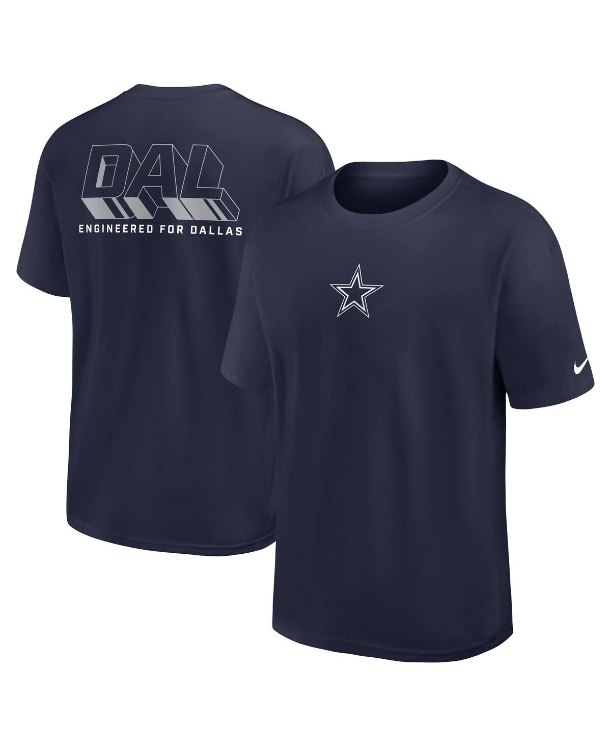 Nike Navy Dallas Cowboys Dominate The Game Essential Max90 T-shirt In Blue