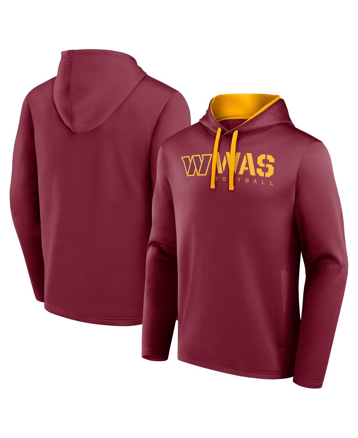Men's Burgundy Washington Commanders Head Start Pullover Hoodie - Burgundy