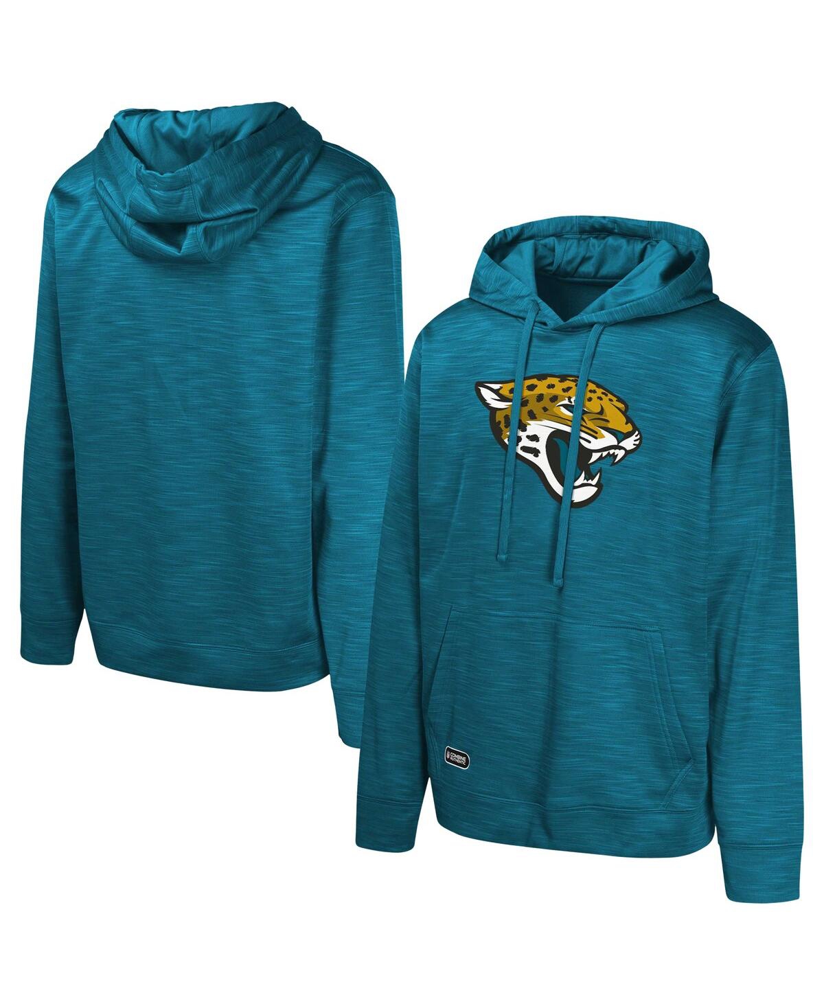 Men's Teal Jacksonville Jaguars Streak Fleece Pullover Hoodie - Teal