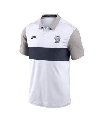 Men's White/Gray Penn State Nittany Lions Athletic Prep Legacy Logo Vapor Performance Polo Shirt