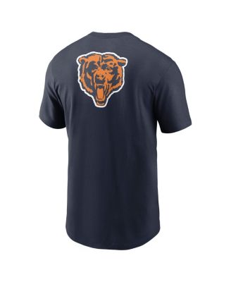 Men's Navy Chicago Bears Rewind Front and Back Hit Essential T-Shirt