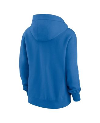 Women's Blue Detroit Lions Phoenix Rewind Full-Zip Hoodie