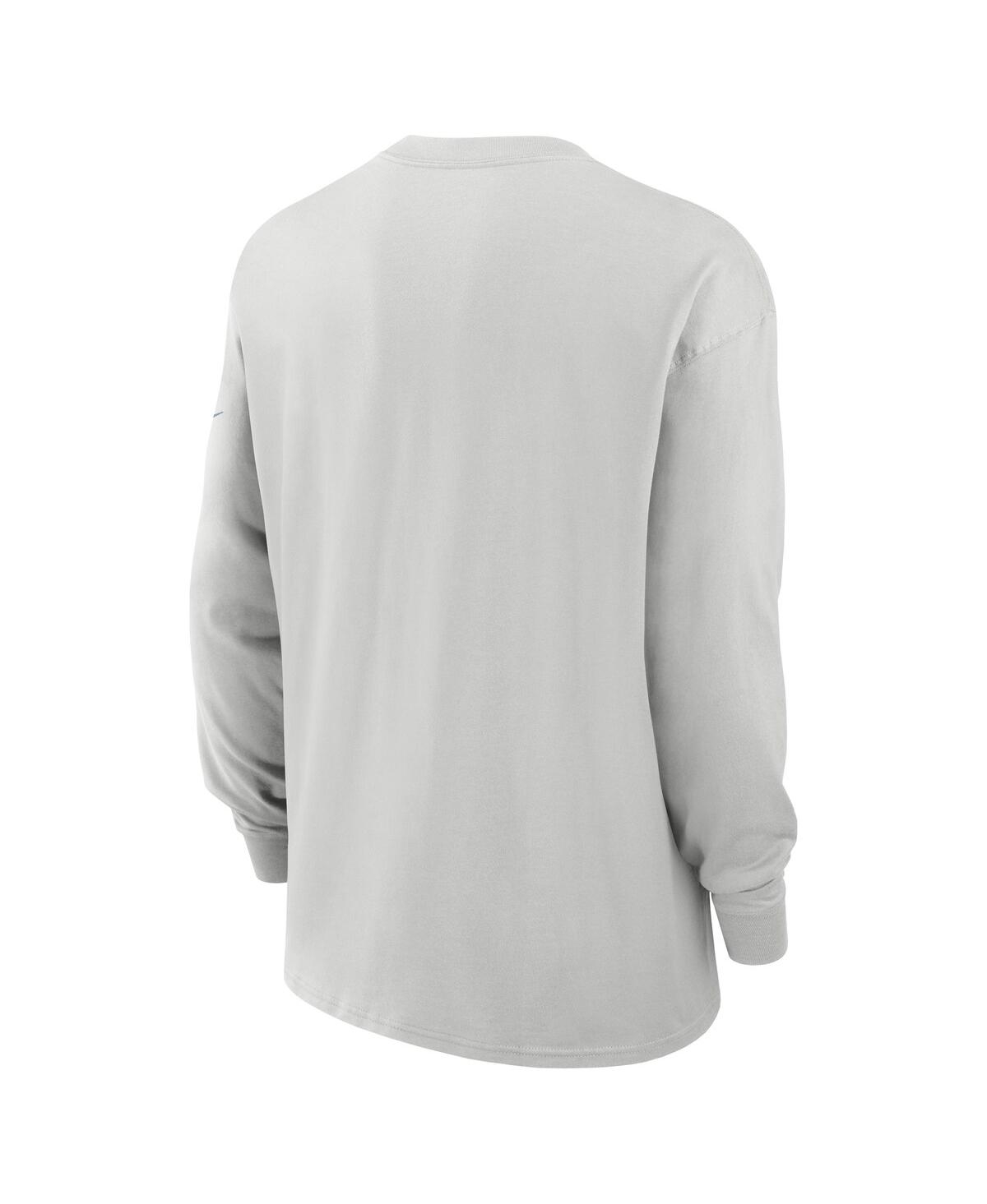 Nike Gray Detroit Lions Essential Heavy Max90 Long Sleeve T-shirt In Gray