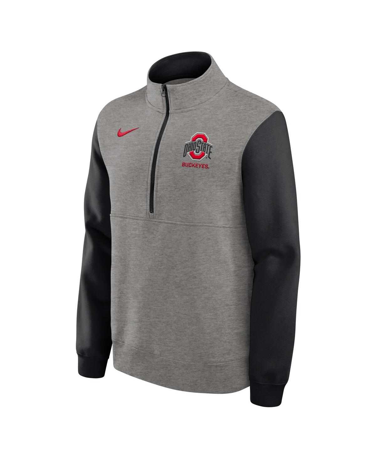 Nike Ohio State Club  Men's College 1/2-zip Crew In Gray