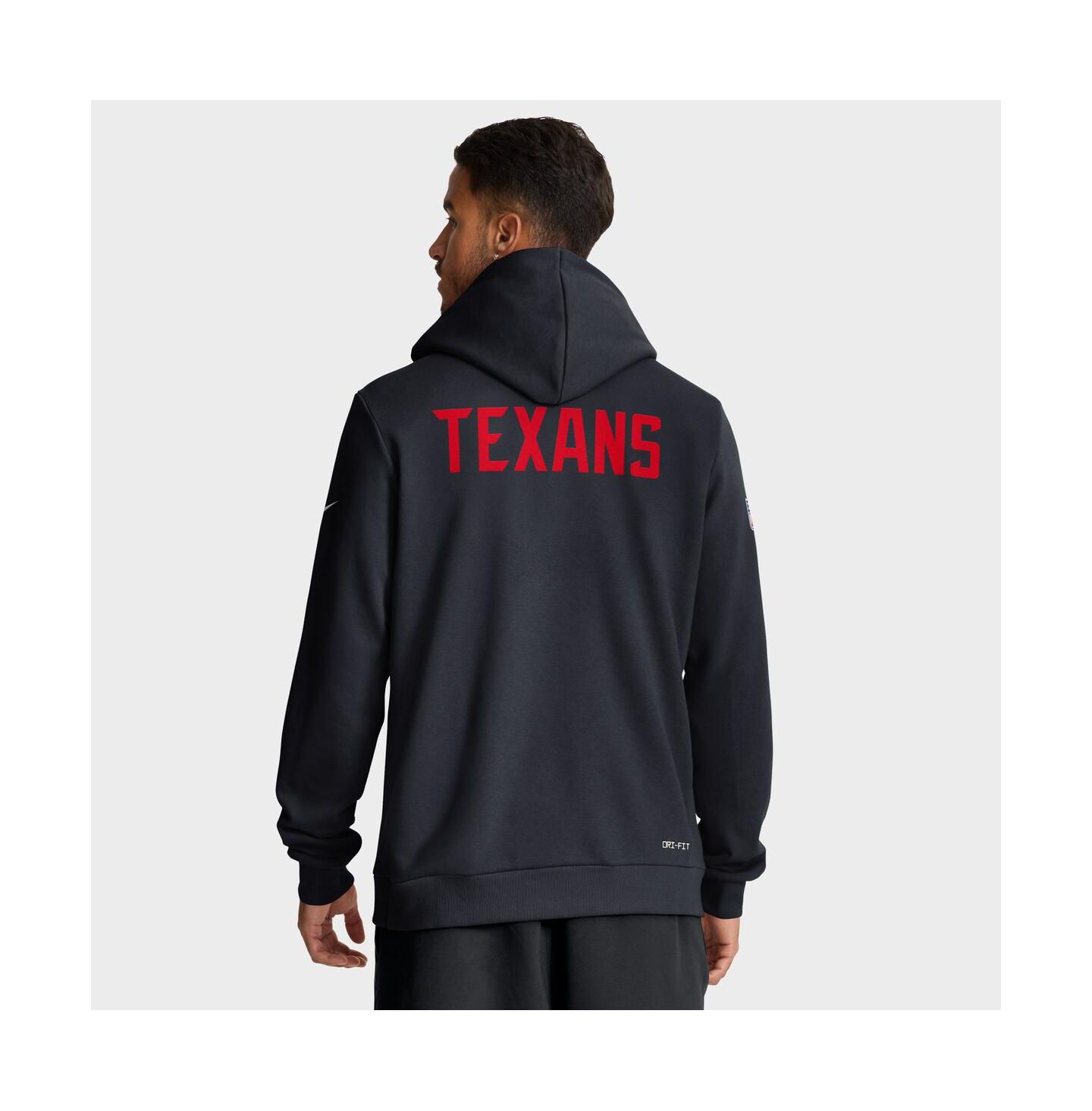 Мужские худи Nike Navy Houston Texans Sideline Offensive Set Play Performance Pullover — фото 2