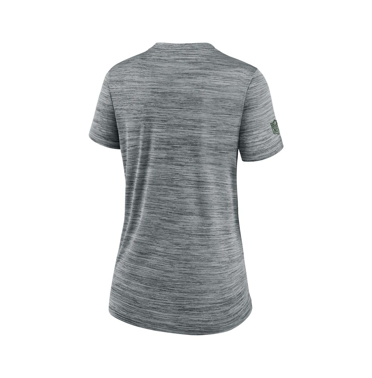 Женская футболка Nike Gray New York Jets Sideline Velocity Performance — фото 2