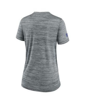 Women's Gray Los Angeles Rams Sideline Velocity Performance T-Shirt