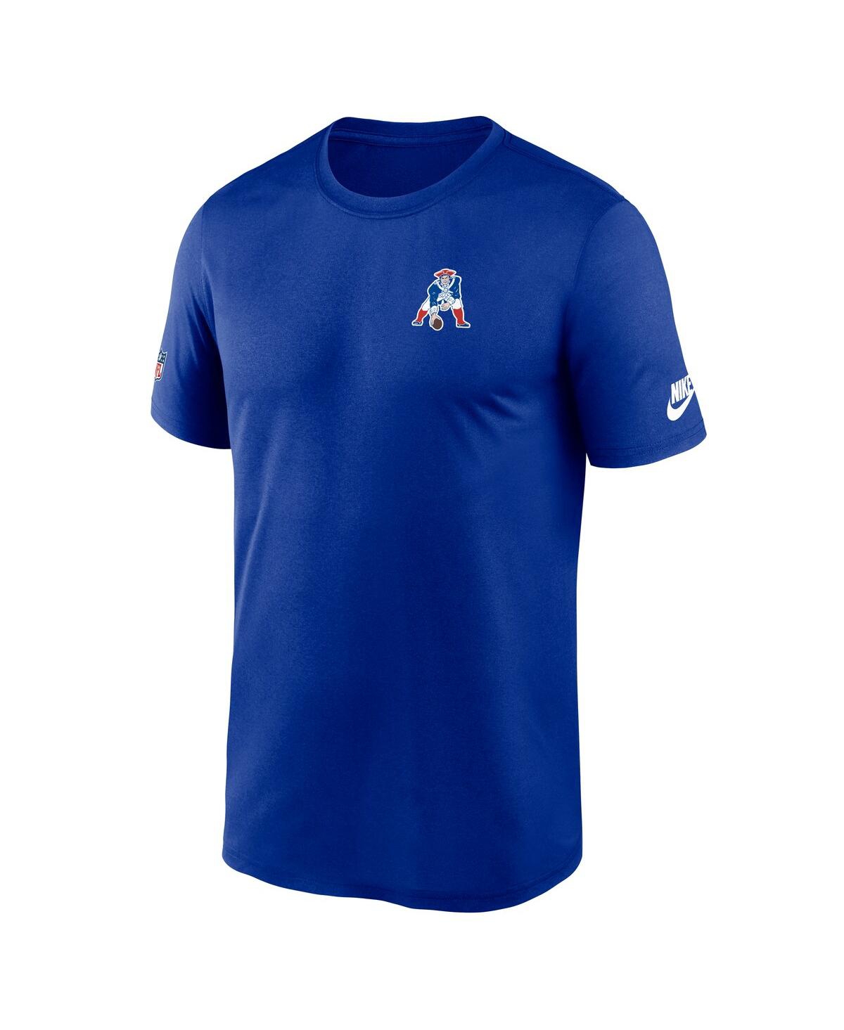 Nike Royal New England Patriots Sideline Alt Pack Small Logo Legend Performance T-shirt In Blue