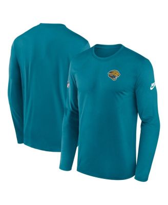 Nike - Men's Teal Jacksonville Jaguars Legend Small Logo Performance Long Sleeve T-Shirt