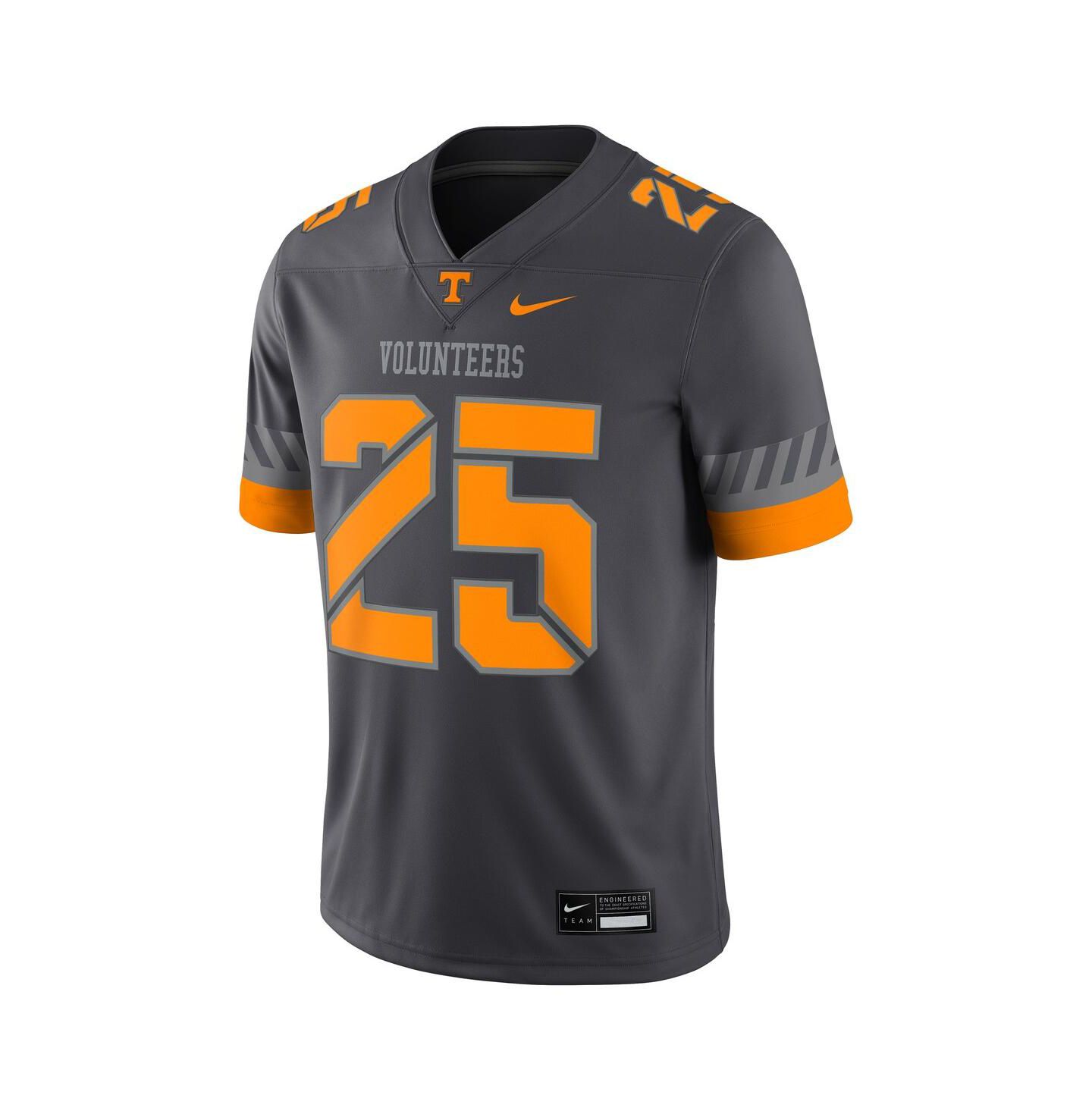Мужской топ Nike 25 Anthracite Tennessee Volunteers Game Jersey — фото 2