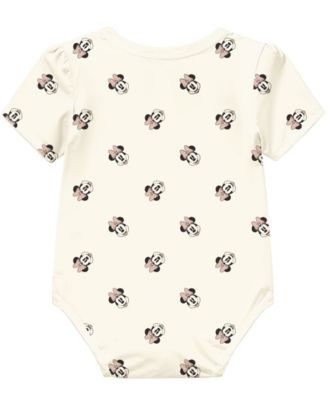 Baby Girls 3-Pack Minnie Mouse Short Sleeve Bodysuit