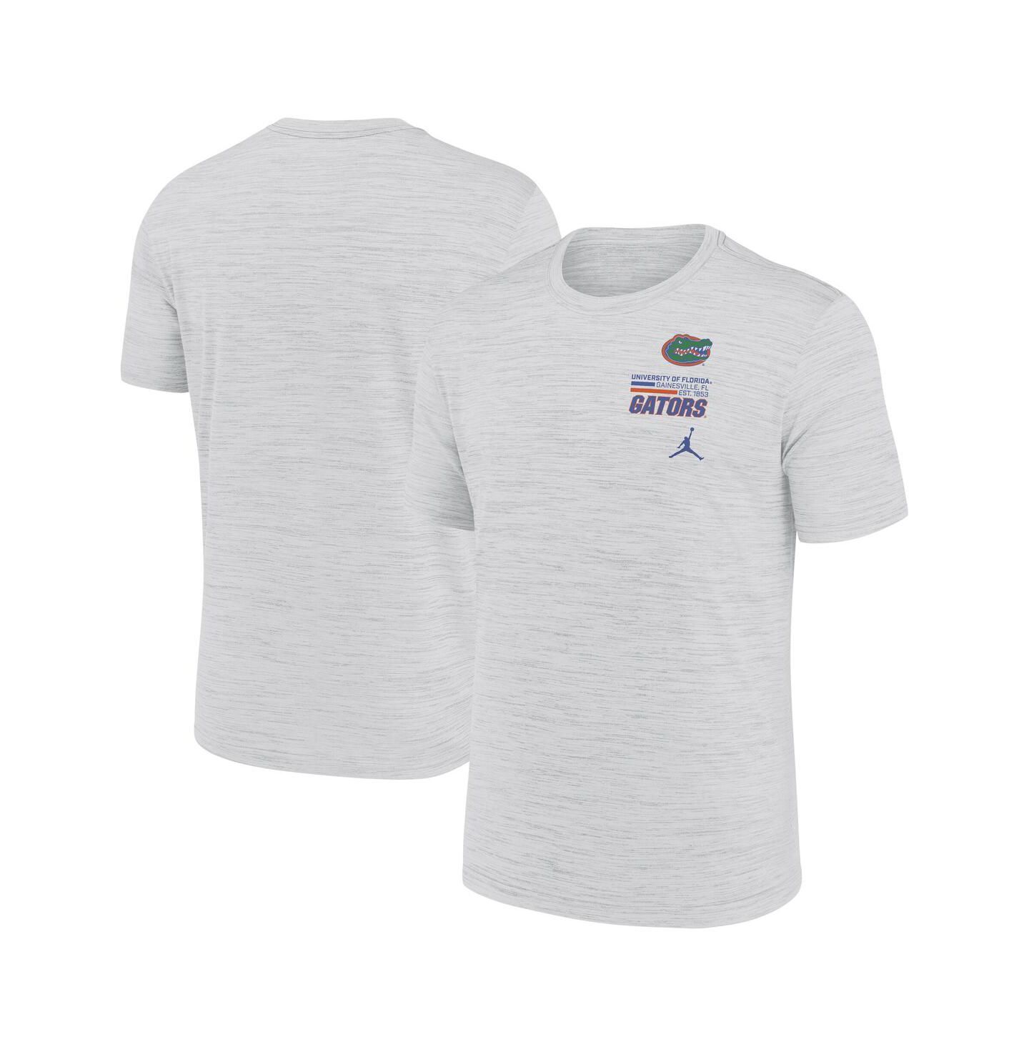 Мужская футболка Jordan White Florida Gators Velocity Stacked Performance — фото 1