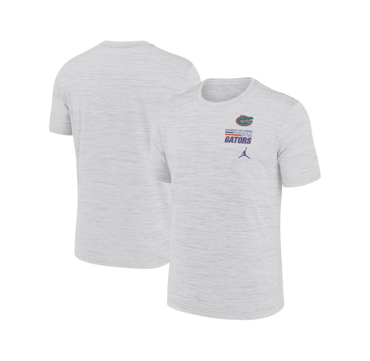 Men's White Florida Gators Velocity Stacked Performance T-Shirt