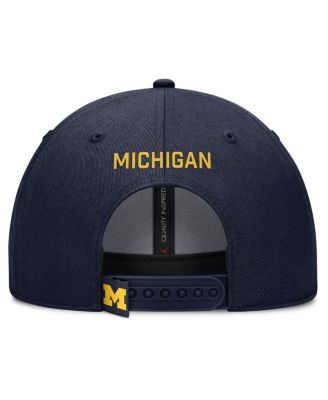 Men's Navy Michigan Wolverines 2025 On-Field Rise Performance Adjustable Hat