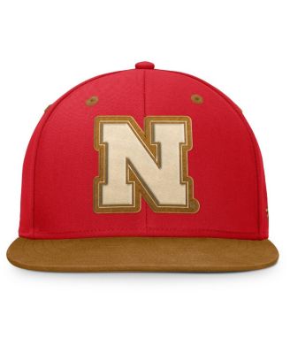 Men's Scarlet/Brown Nebraska Huskers Noboa Fitted Hat