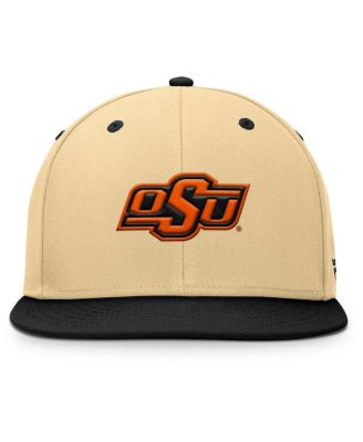 Men's Khaki/Black Oklahoma State Cowboys Balance Fitted Hat