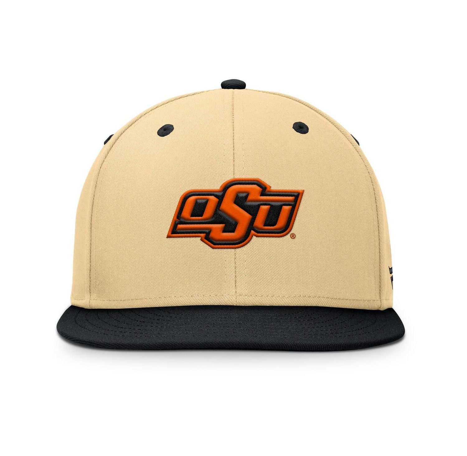 Men's Khaki/Black Oklahoma State Cowboys Balance Fitted Hat