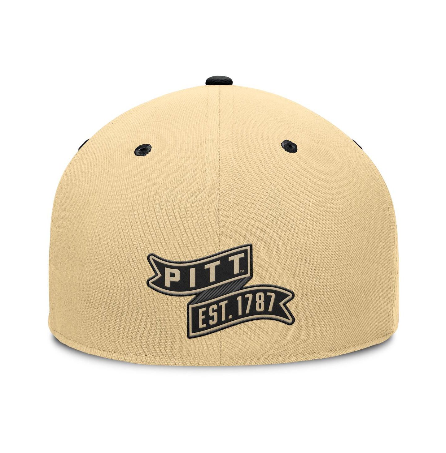 Мужская кепка Fanatics Khaki/Black Pitt Panthers Balance Fitted Hat — фото 4