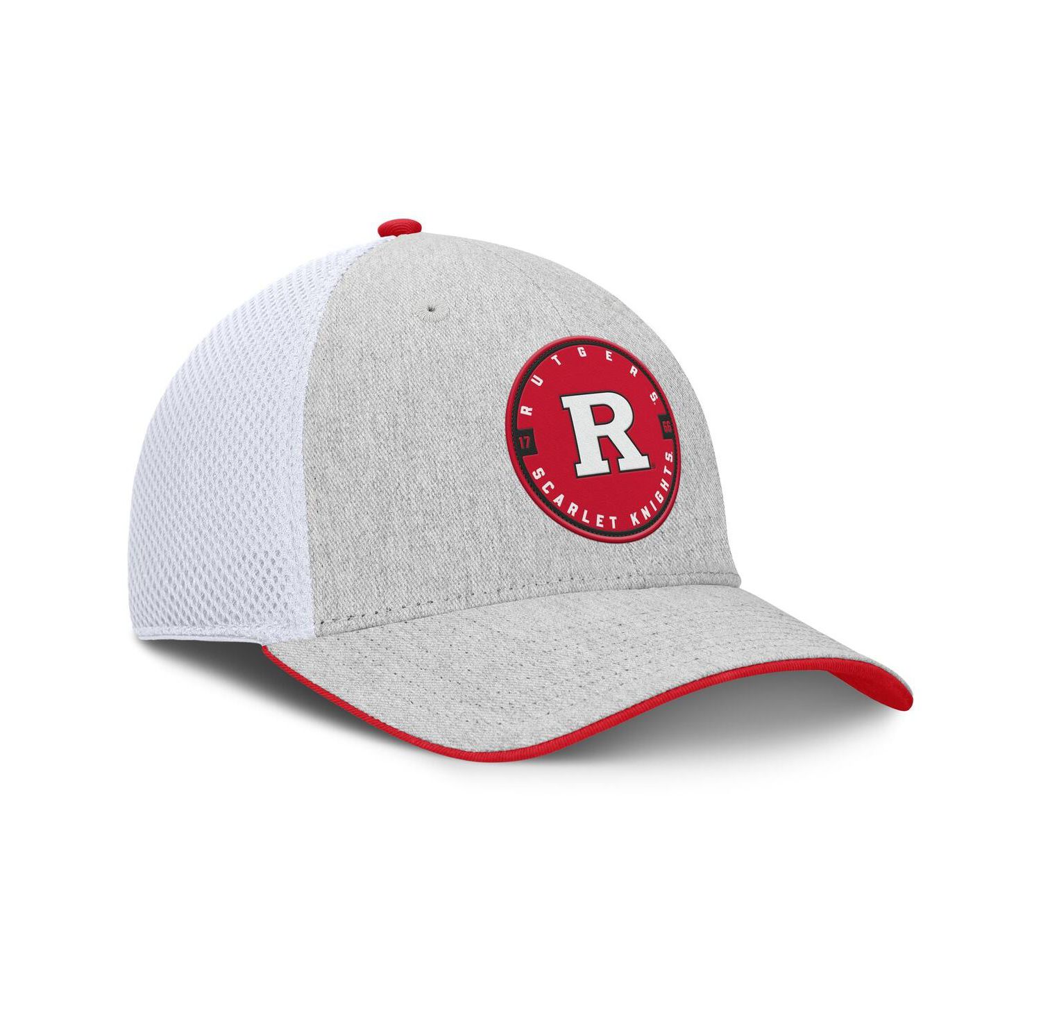 Men's Heather Gray/White Rutgers Scarlet Knights Trigger Flex Hat