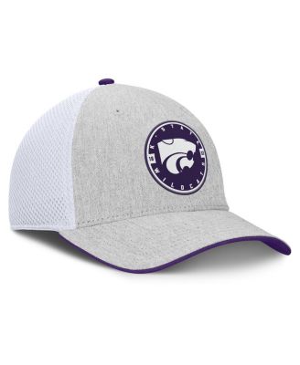 Men's Heather Gray/White Kansas State Wildcats Trigger Flex Hat