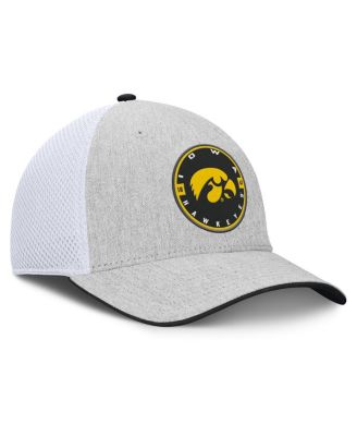 Men's Heather Gray/White Iowa Hawkeyes Trigger Flex Hat