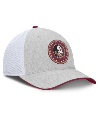 Men's Heather Gray/White Florida State Seminoles Trigger Flex Hat