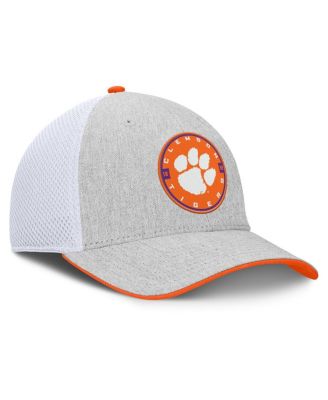 Men's Heather Gray/White Clemson Tigers Trigger Flex Hat