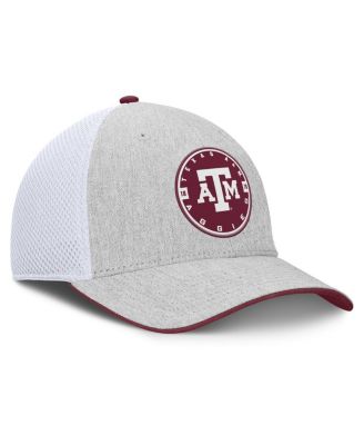 Men's Heather Gray/White Texas A M Aggies Trigger Flex Hat