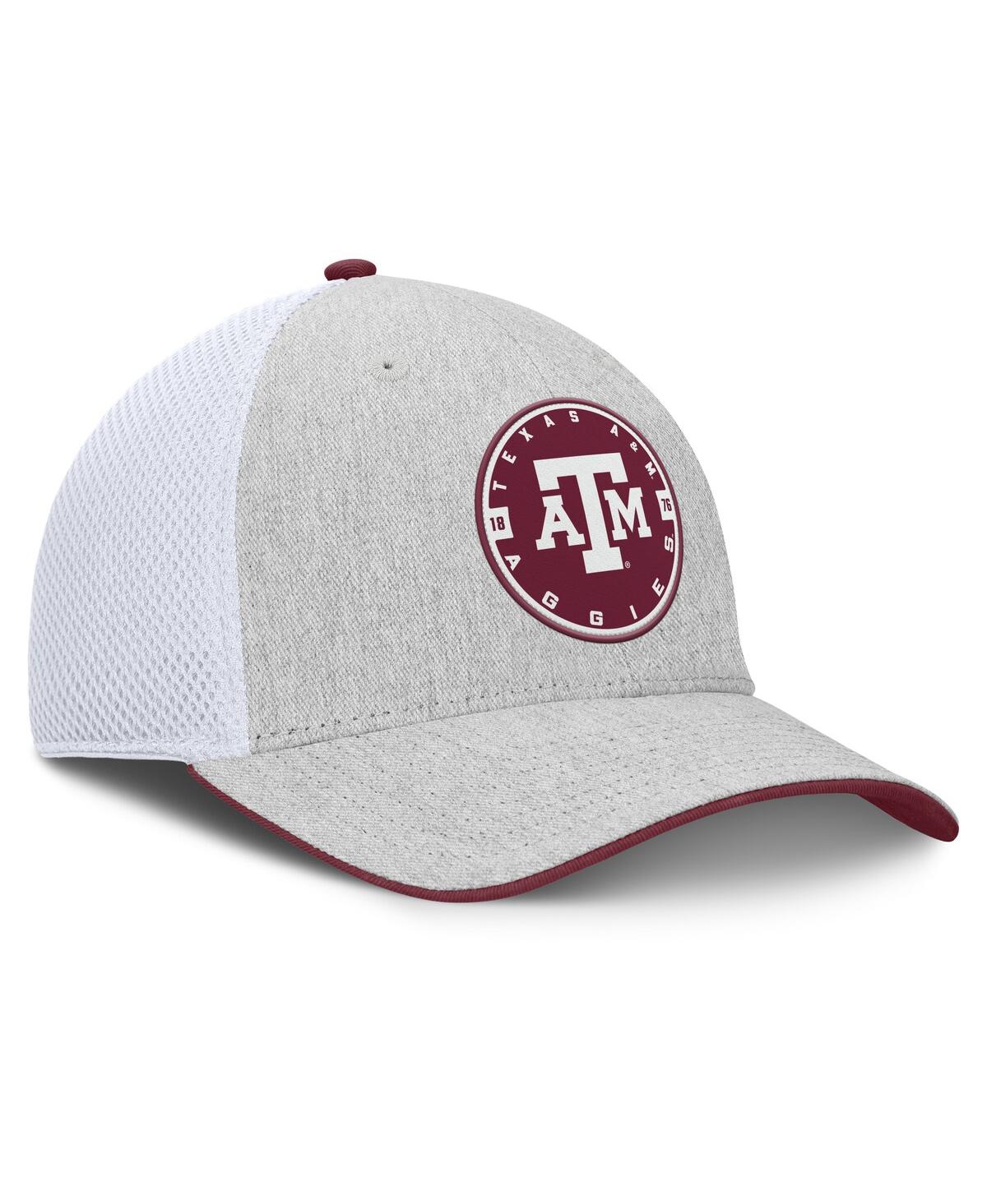 Fanatics Men's Heather Gray/white Texas A M Aggies Trigger Flex Hat