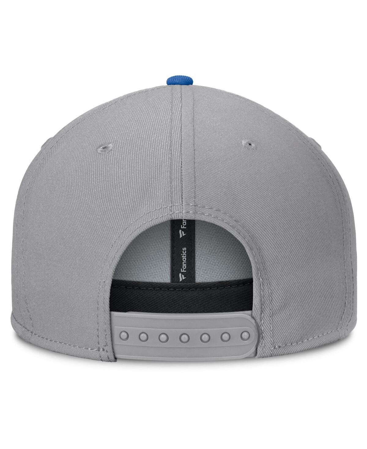 Fanatics Men's Gray Kansas Jayhawks Duo Snapback Hat In Gray