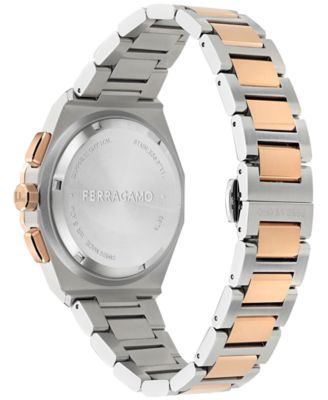 Men's Swiss Chronograph Edge Two-Tone Stainless Steel Bracelet Watch 42mm