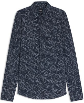 Men's Slim-Fit Cotton Blend Shirt