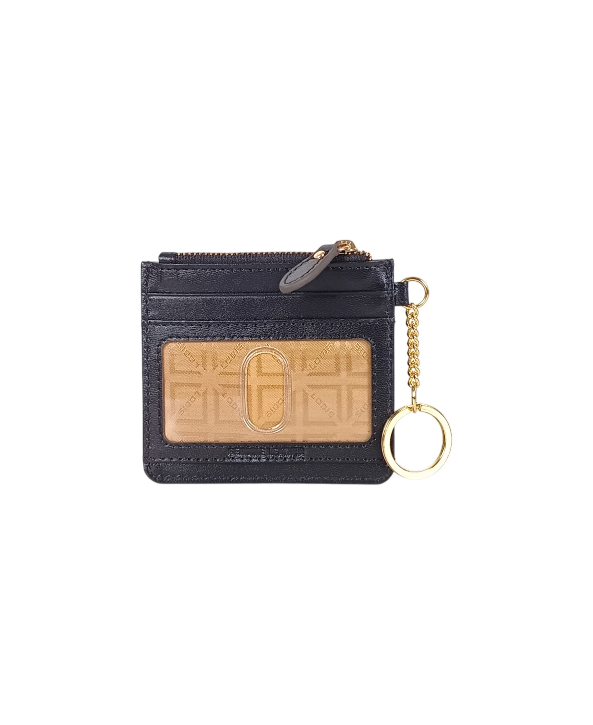 Lodis Glace Key Coin Leather Wallet In Black