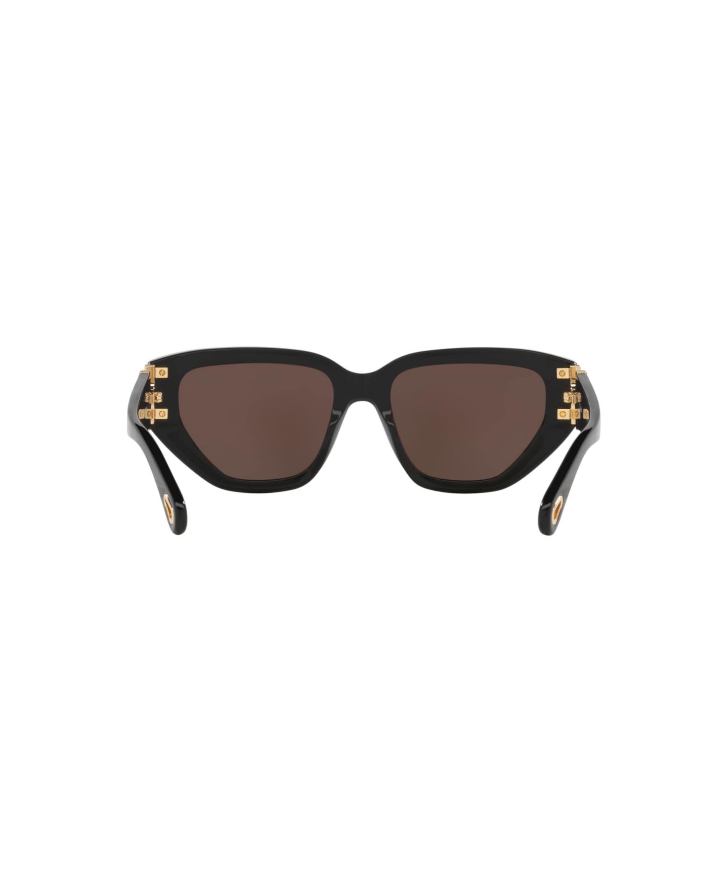 Женские солнцезащитные очки Chloe CH0235S 6N000529 «кошачий глаз», цвет: Чёрный — фото 4