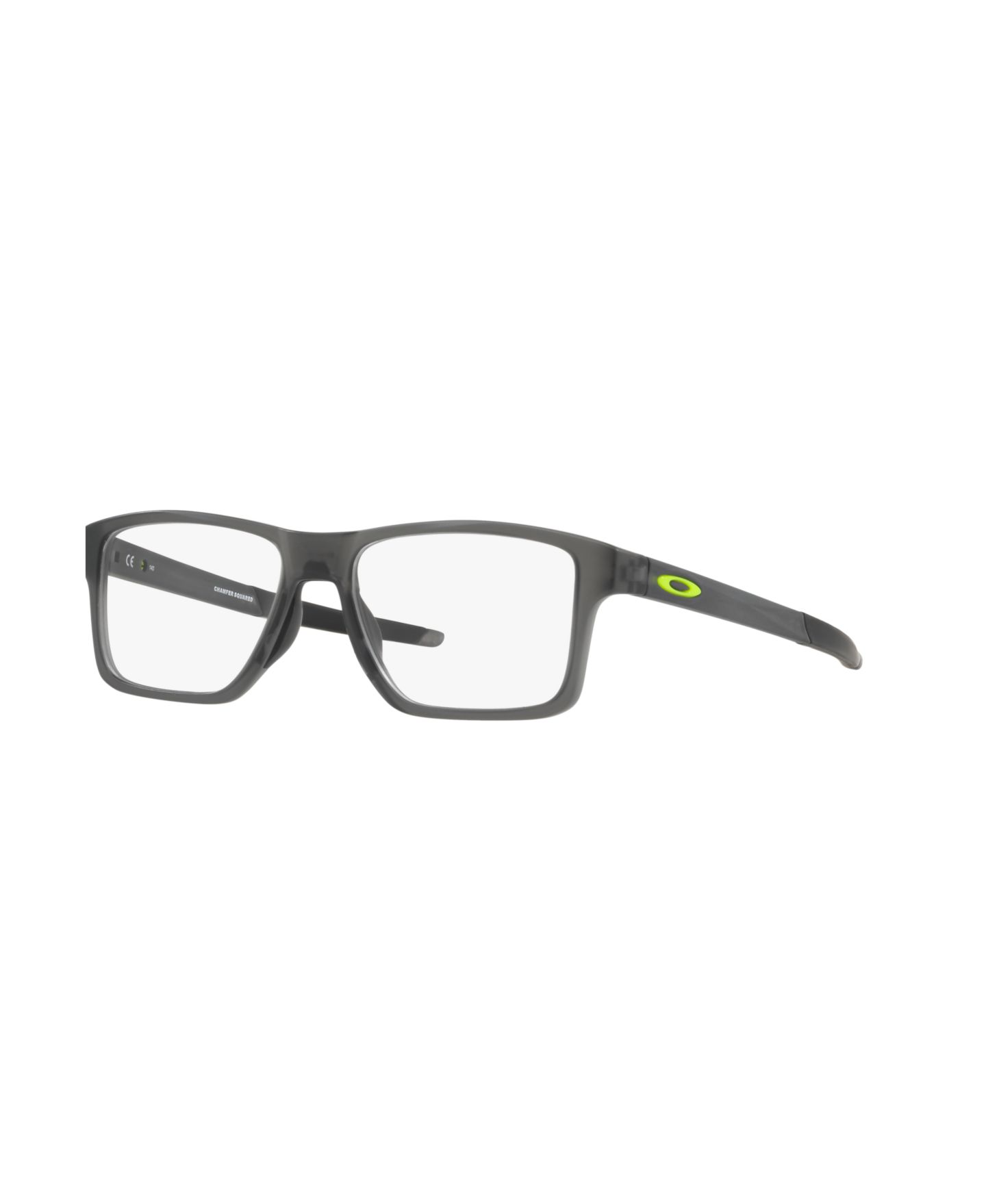 Мужские очки Celine Oakley Man Square Plastic OX8143 Chamferâ„¢ Squared (TruBridgeâ„¢) Eyeglasses, цвет: Атласный серый дымчатый — фото 1