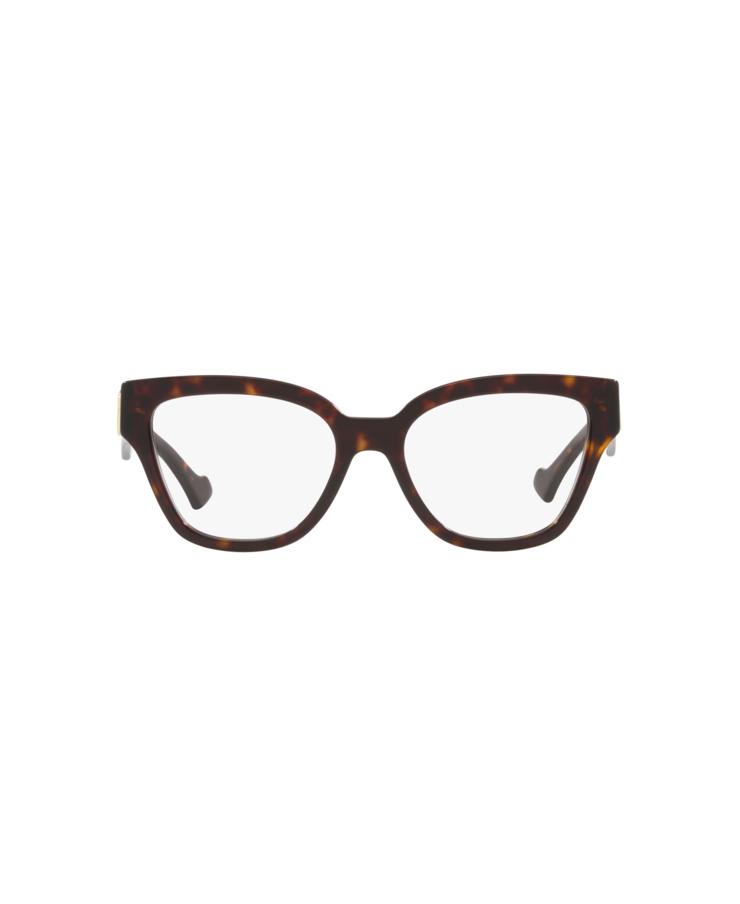 Женские очки Gucci Woman Round Plastic GG1424O Eyeglasses, цвет: Черепаховый блонд — фото 2