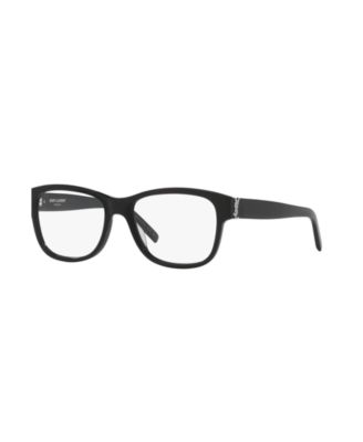 Saint Laurent Womens Oval Eyeglasses YS000584 - Black 364$