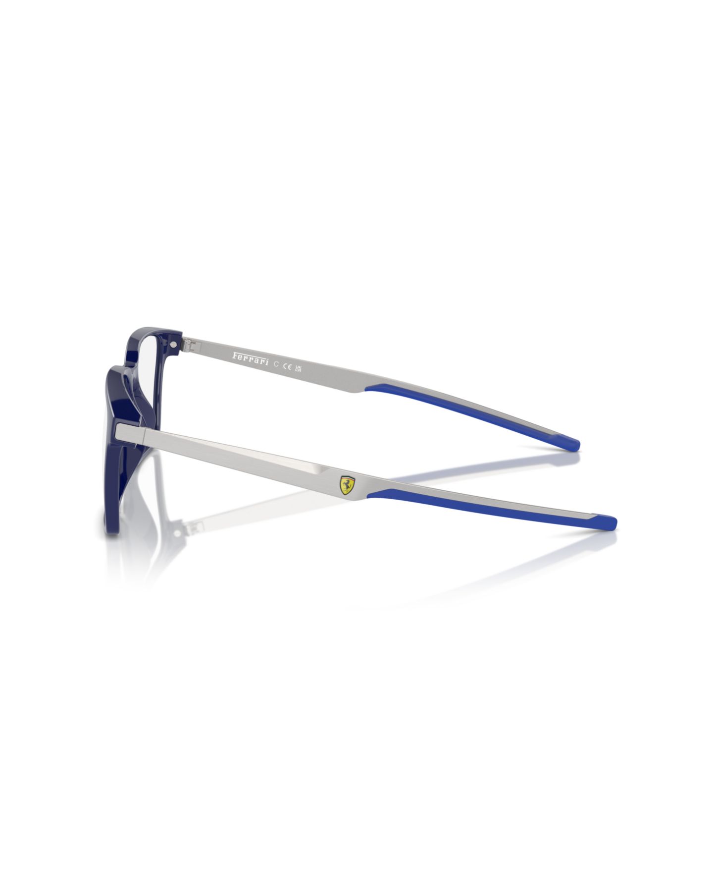 Мужские очки Scuderia Ferrari Man Rectangle Plastic FZ8005U Eyeglasses, цвет: Синий — фото 3