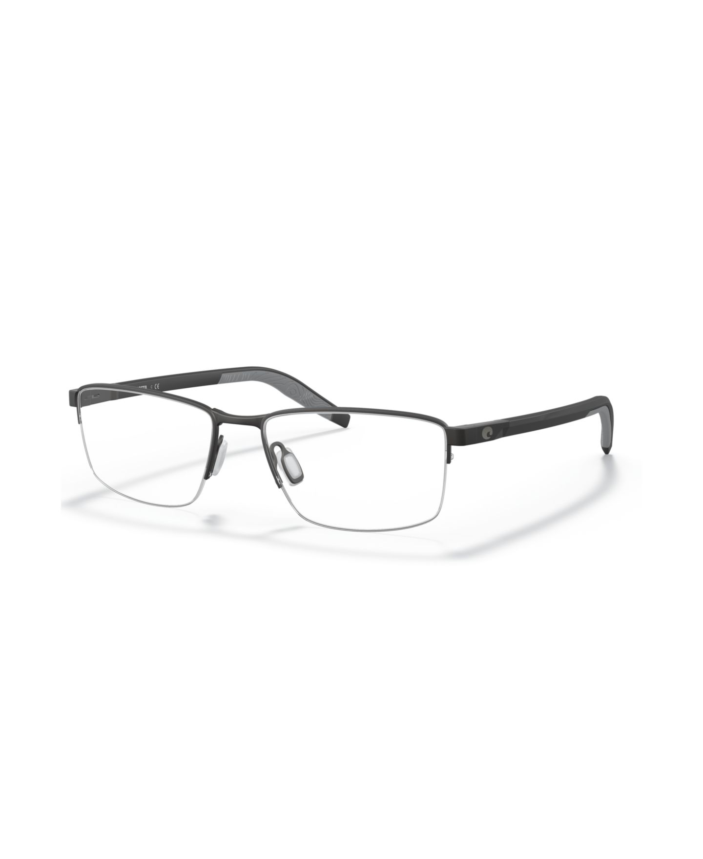 Мужские очки Costa Del Mar Costa Man Rectangle Metal 6A3015 Bimini Road 310 Eyeglasses, цвет: Чёрный — фото 1