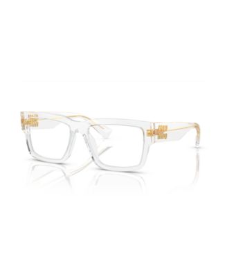 Woman Rectangle Plastic MU 02XV Eyeglasses