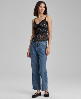 Women's Lace-Trim Tie-Back Tank, Macy's Exclusive