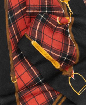 Plaid Belting Diamond Scarf