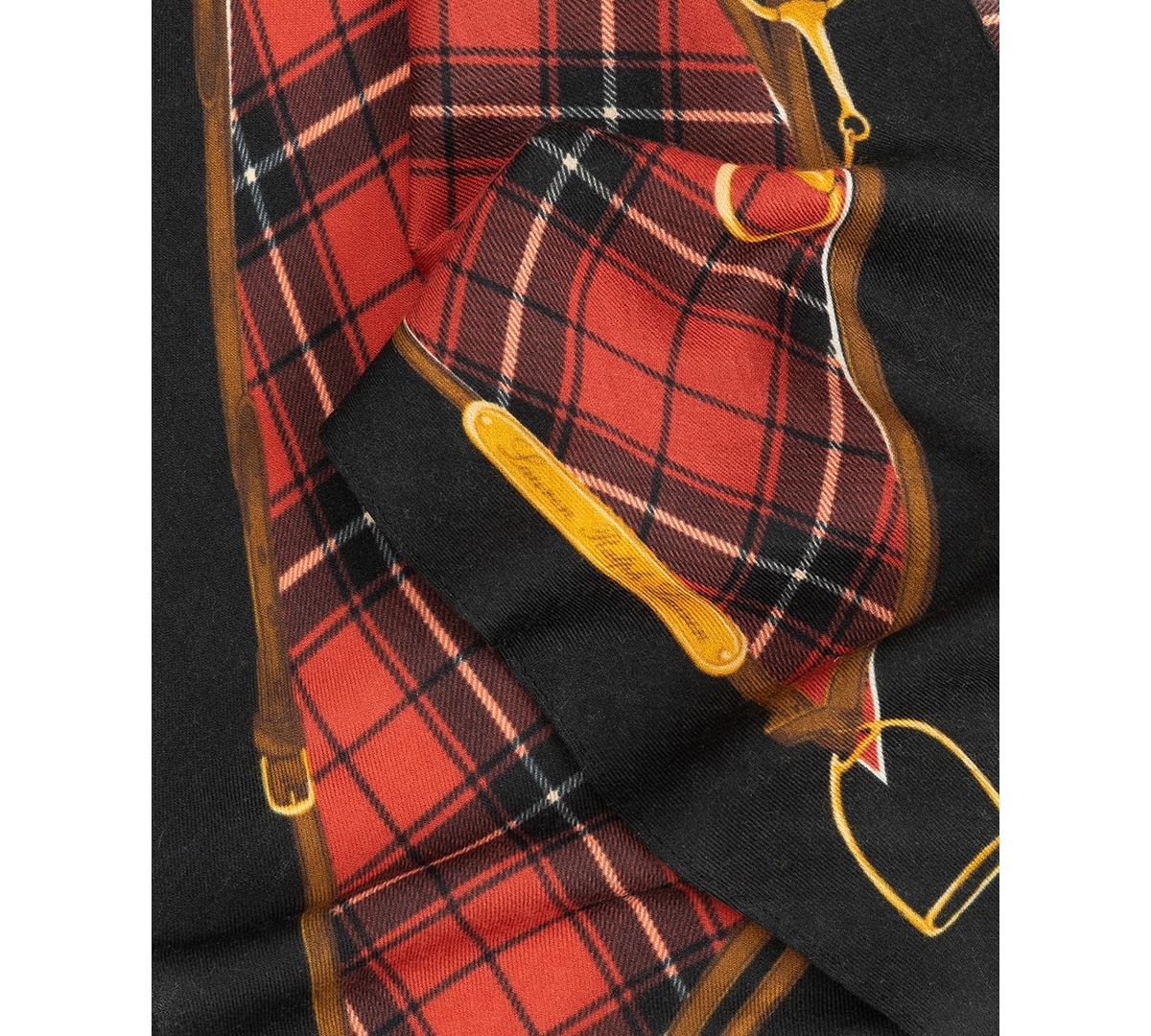 Lauren Ralph Lauren Plaid Belting Diamond Scarf