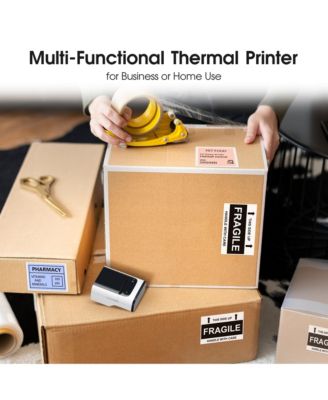 POLONO Label Maker Machine with Tape, PM220-A Bluethooth Label Printer, 2 Inch Portable Thermal Printer for Small Business, Address, Logo, Clothing, Sticker Printer for Phones & PC