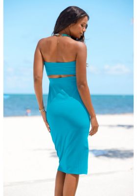 Women's Strapless Back Cutout Dress