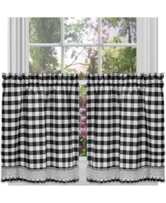 Buffalo Check Gingham Custom Window Curtain Treatments