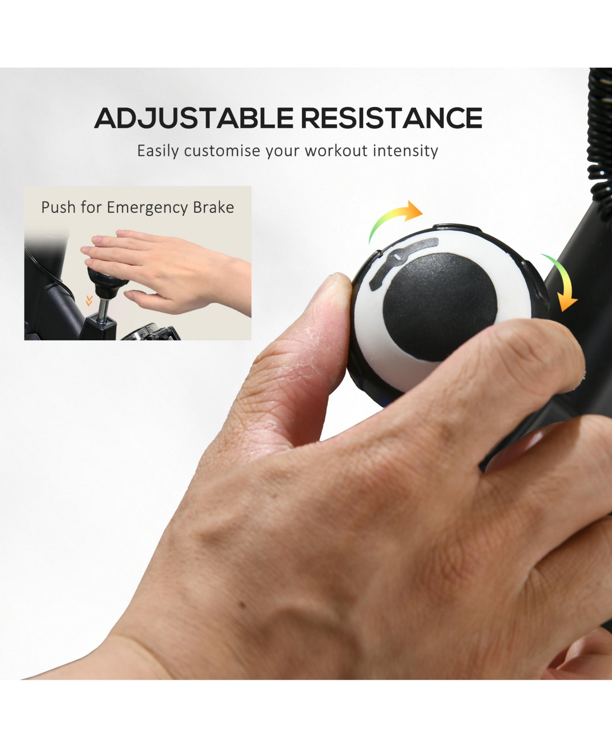 Soozier Adjustable Exercise Bike, Flywheel Indoor Stationary Bike